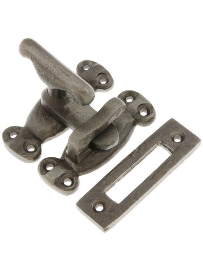Medieval Iron Casement Window Latch In Antique Iron.